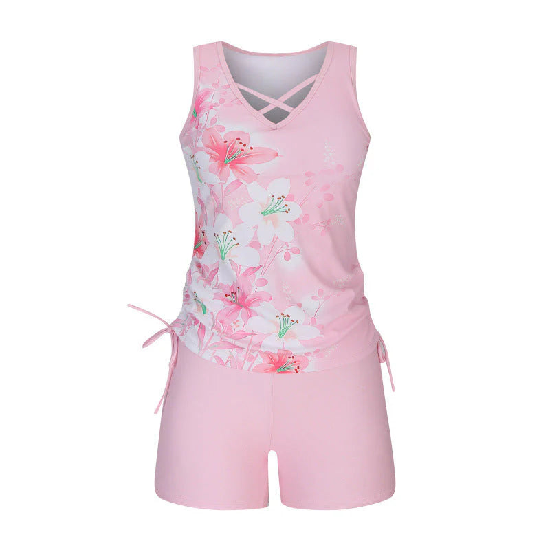 Mireia Tankiniset – Boho-print met Hoge Taille Short