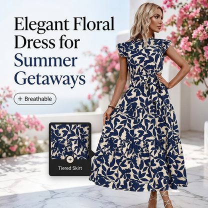 Elena Bloemen Maxi Jurk