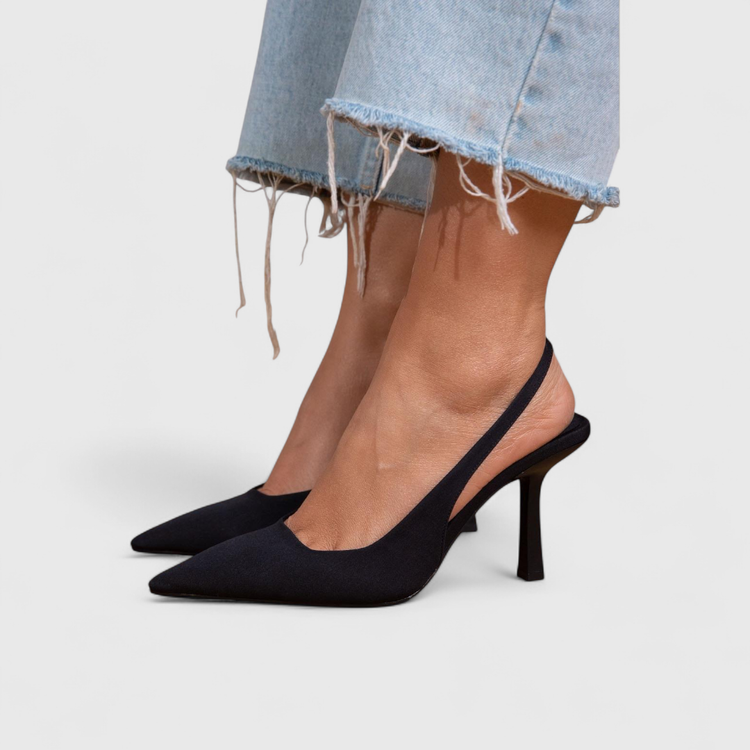 Valentina orthopedische comfort hakken in zwart – Elyssor Fashion