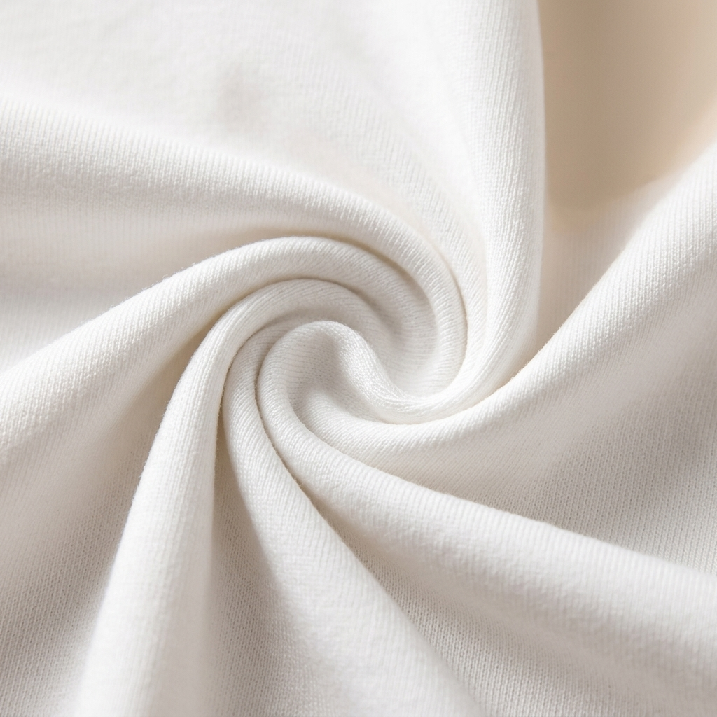 Zachte stof van de Vittoria tanktop in wit, detailopname – Elyssor Fashion